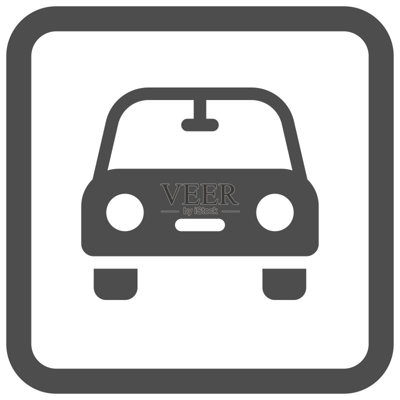 汽车标志图标,警告标志矢量图图标素材