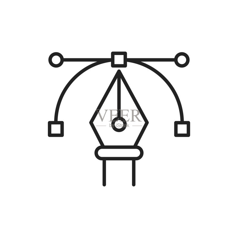 平面设计中的笔工具图标图标素材