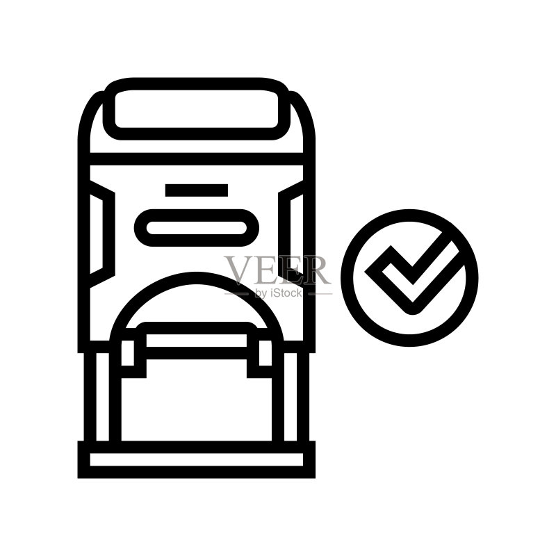 品质线条印章矢量图图标素材