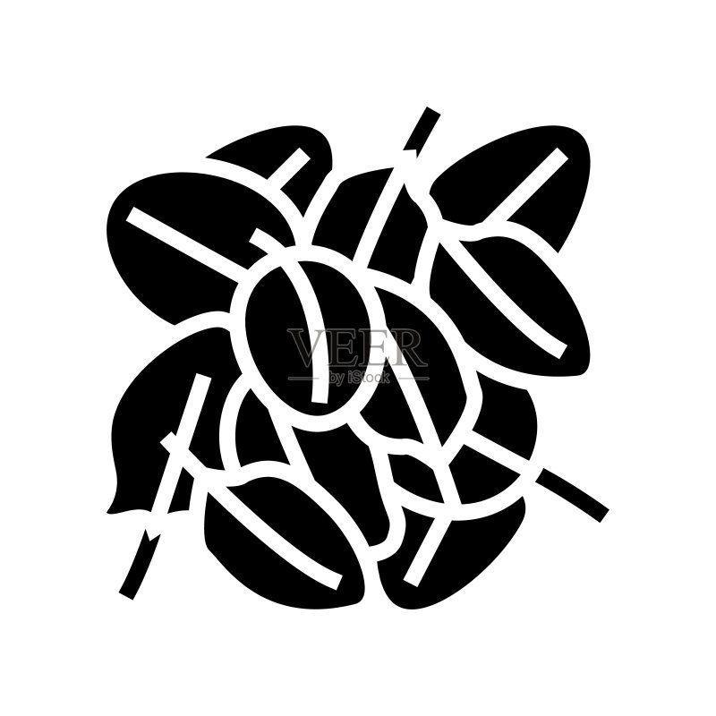 菠菜字形图标矢量图图标素材