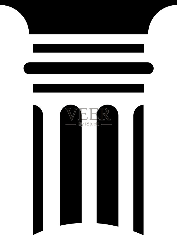 柱子素描图标素材