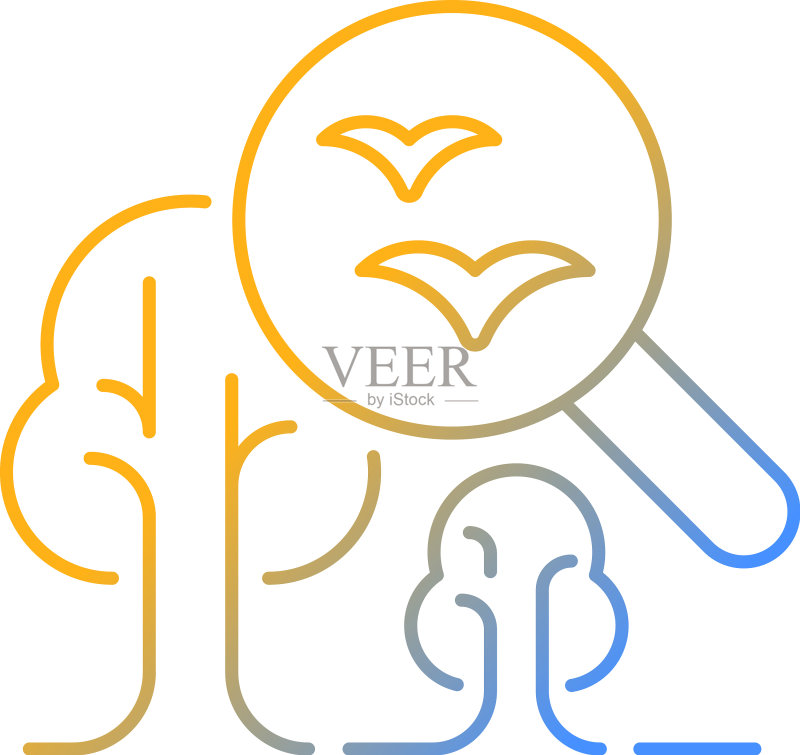 环境科学渐变线性图标图标素材