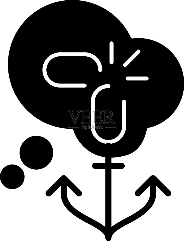 消除偏见黑色字形图标图标素材