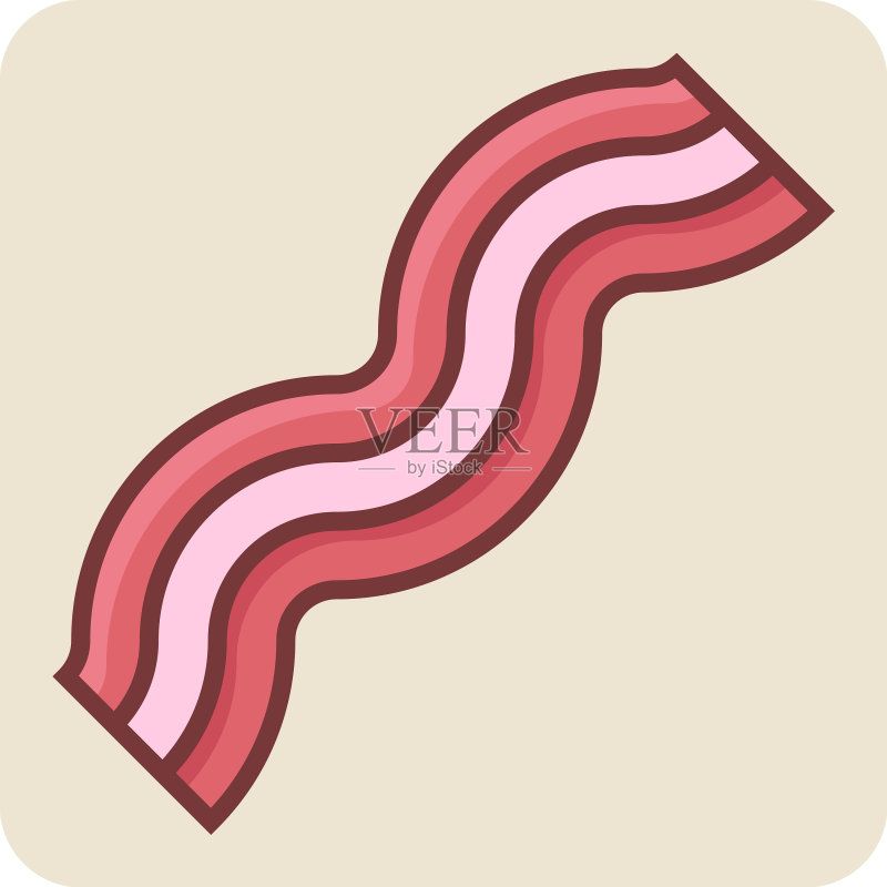 培根肉图标素材