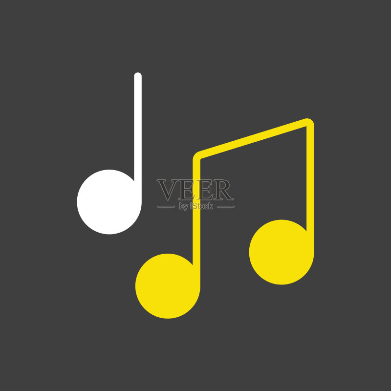 歌曲旋律音符图标图标素材