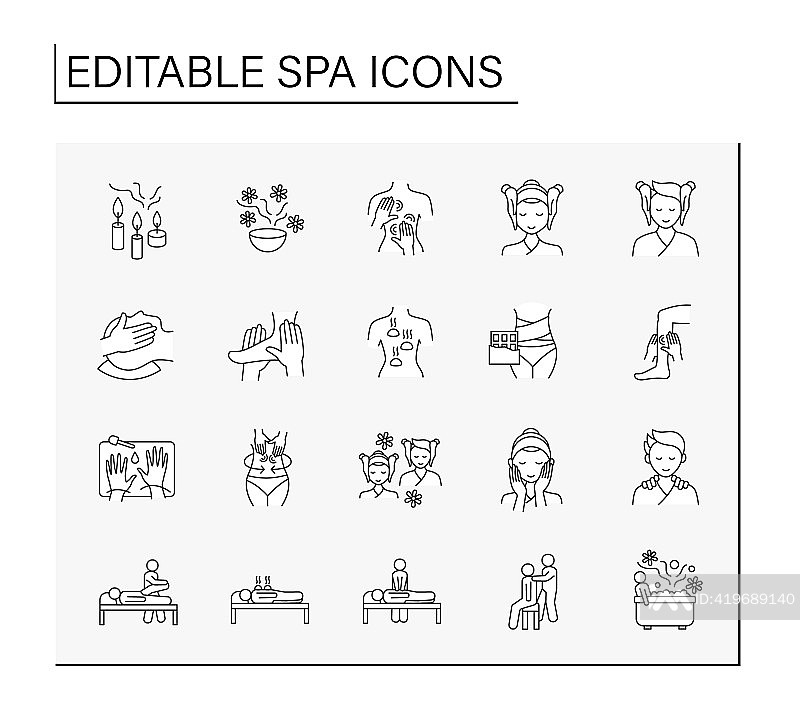 SPA线条图标集图标素材