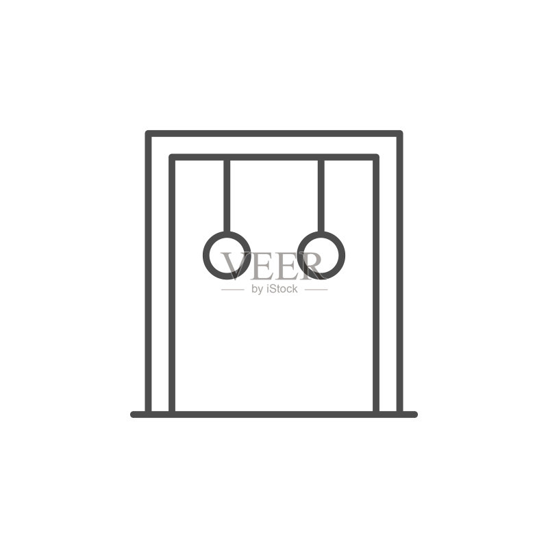吊环线条图标图标素材