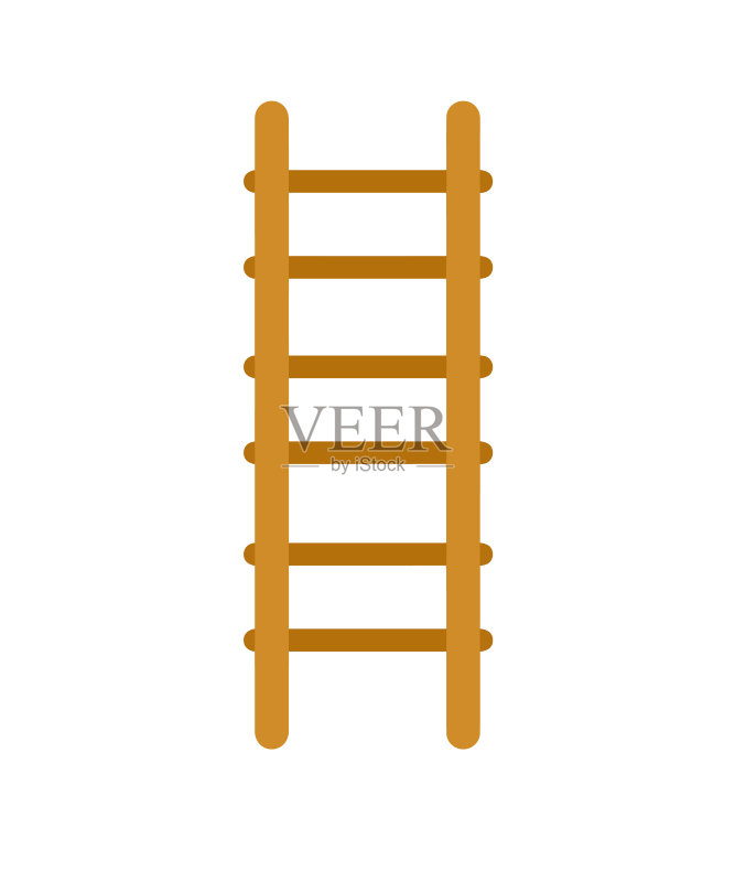 乡村木质阶梯图标素材