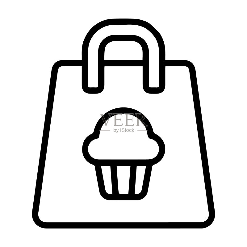 食品外卖袋图标图标素材