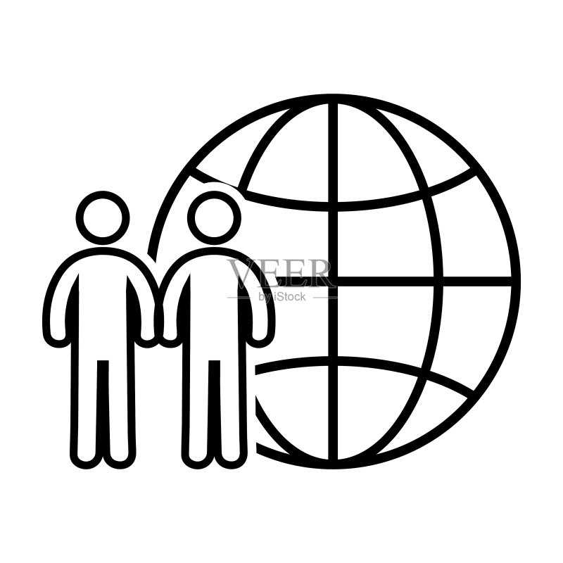 全球商业合作图标图标素材