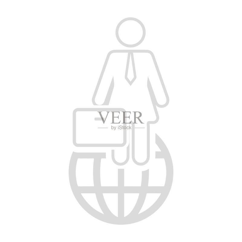 全球商业女商人图标图标素材