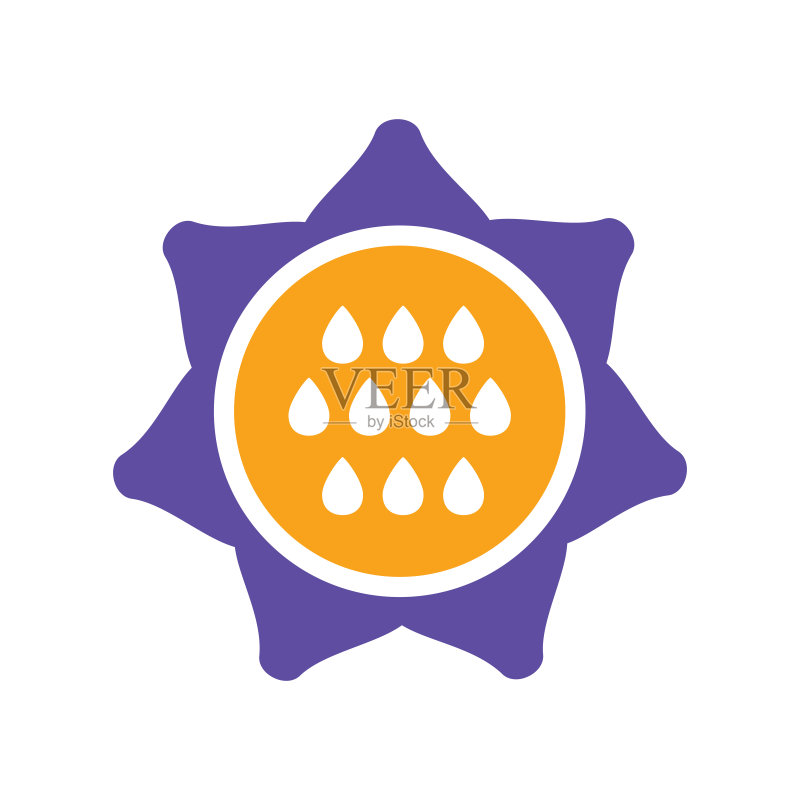 向日葵轮廓标志,蔬菜矢量图图标素材