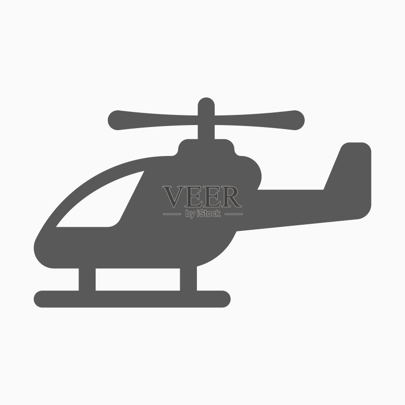 直升机图标,交通工具矢量图图标素材
