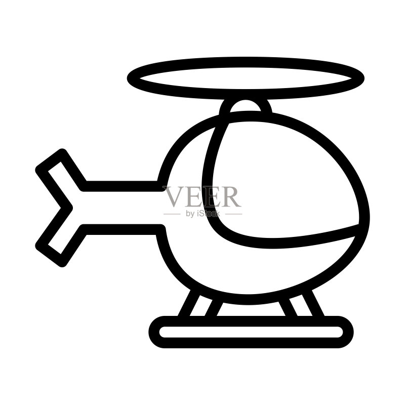 直升机图标图标素材