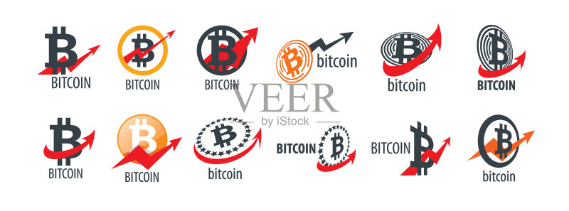 比特币图案logo合集图标素材