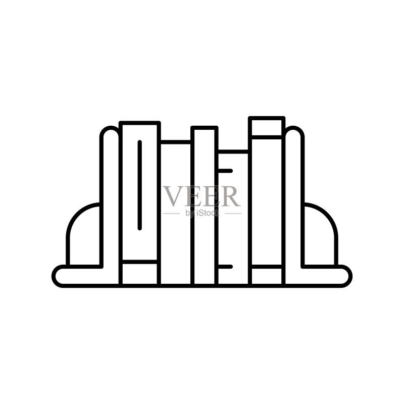 书挡装饰线条图标矢量素材图标素材