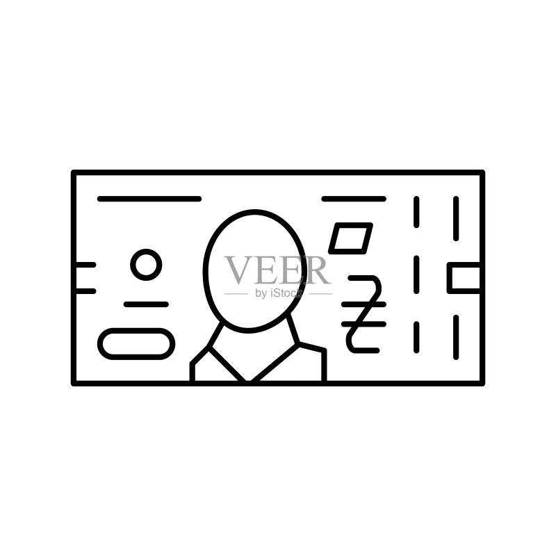 格里夫纳UAH矢量线条图标图标素材