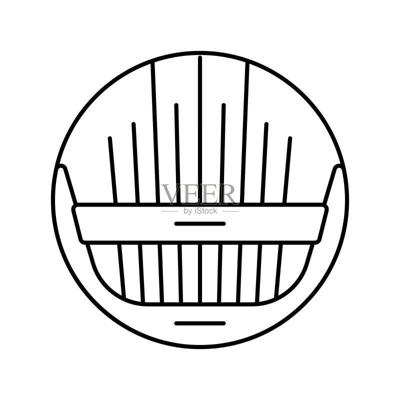 针头线条图标矢量图图标素材