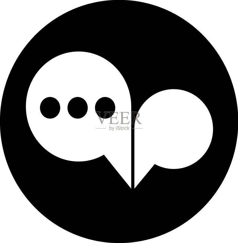 语音气泡图标符号图标素材
