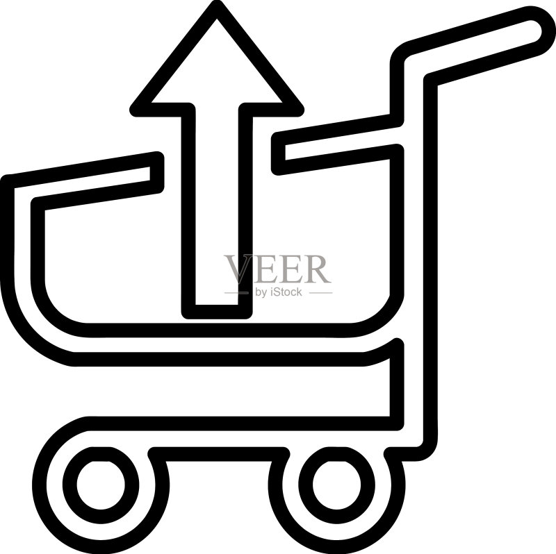 购物车手推车图标标志图标素材
