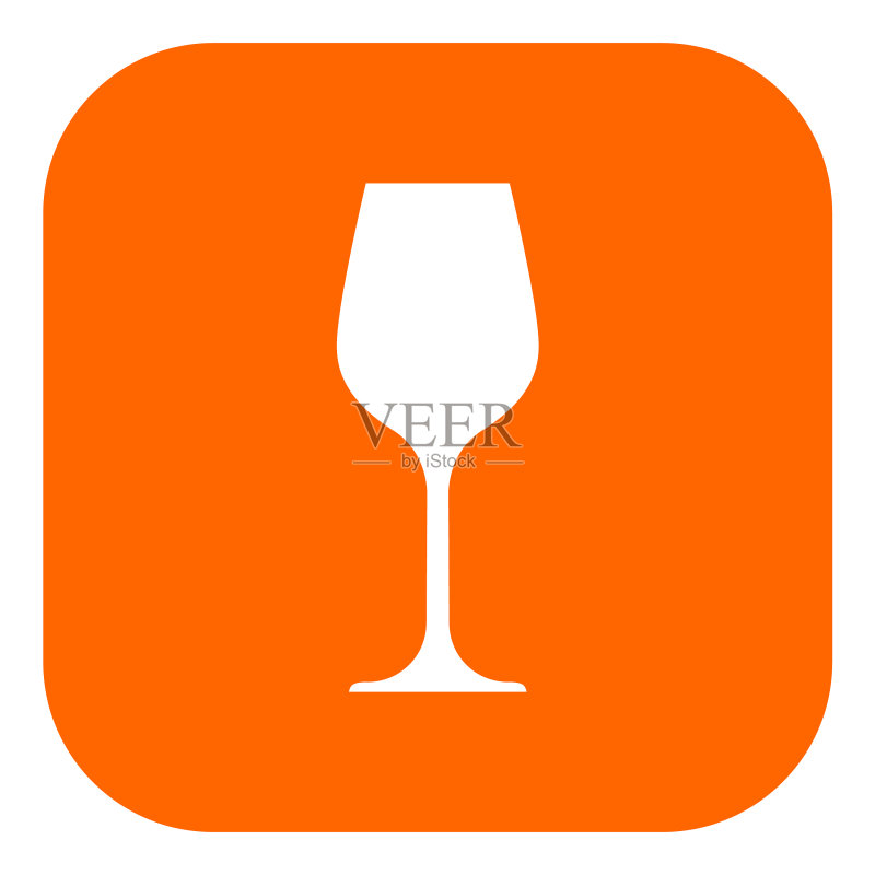 葡萄酒杯与APP图标图标素材