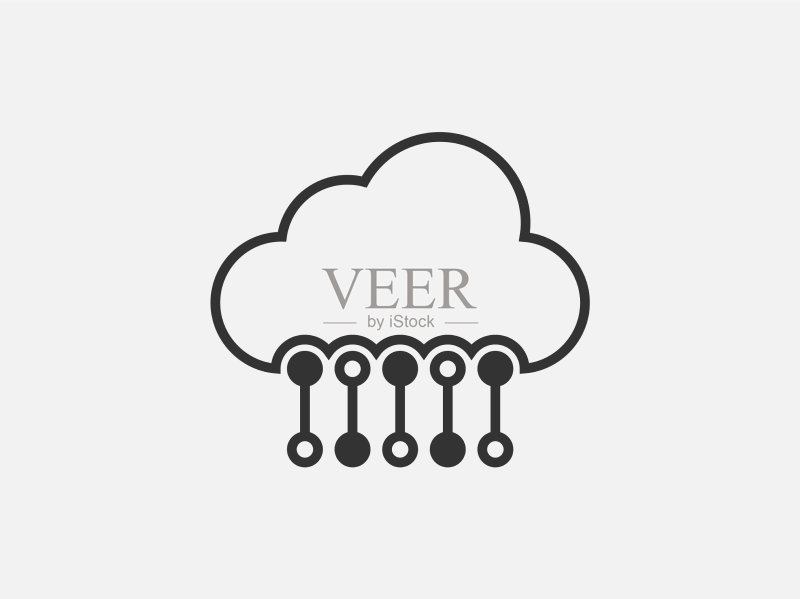 云计算连接科技图标图标素材