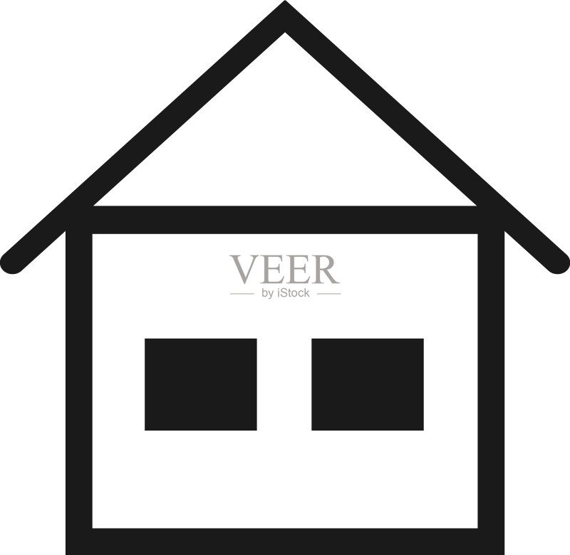 房屋图标房屋标志符号图标素材