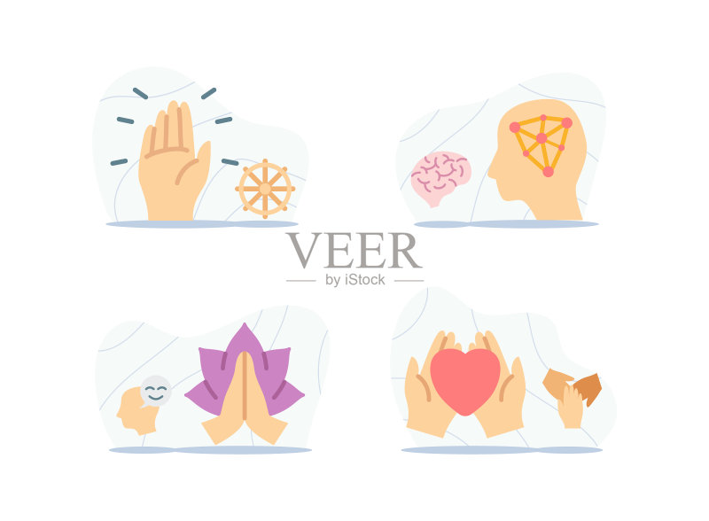 具有情感的自我意识图标集图标素材