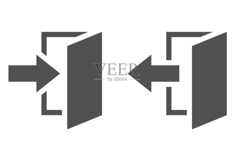登录和注销图标集图标素材