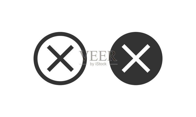 关闭图标符号网页设计错误图标素材