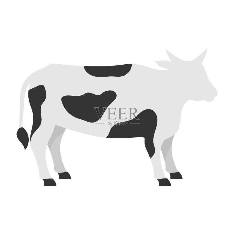奶牛图标设计模板矢量素材图标素材