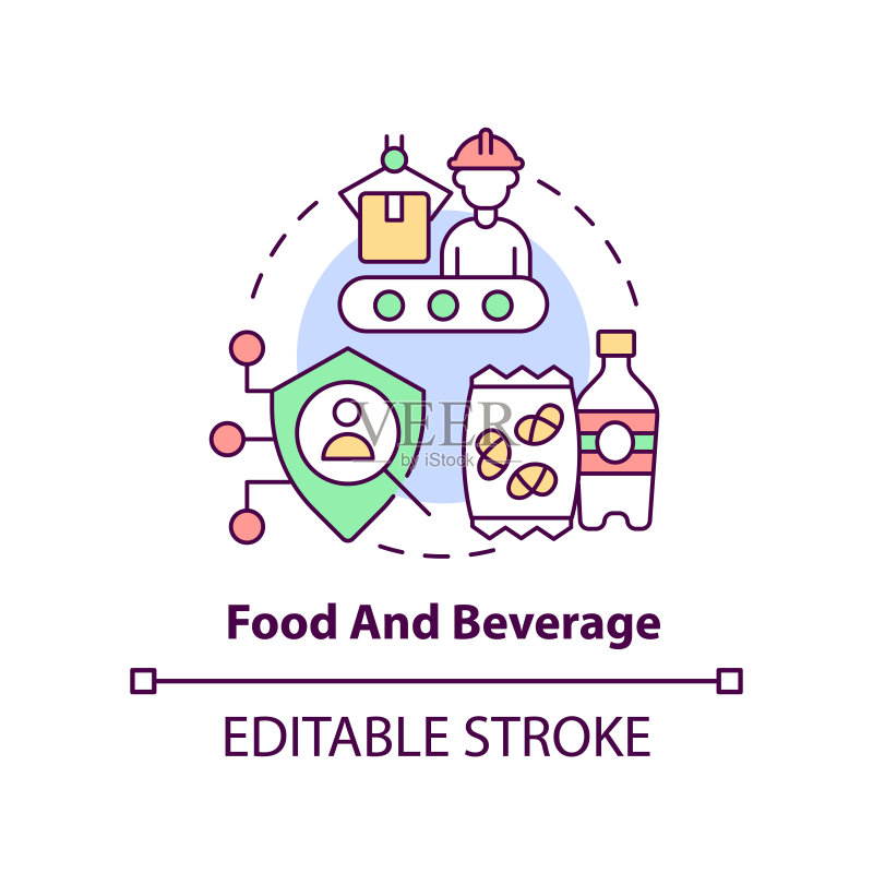 食品和饮料概念图标图标素材