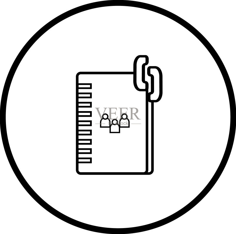 电话簿地址簿图标图标素材