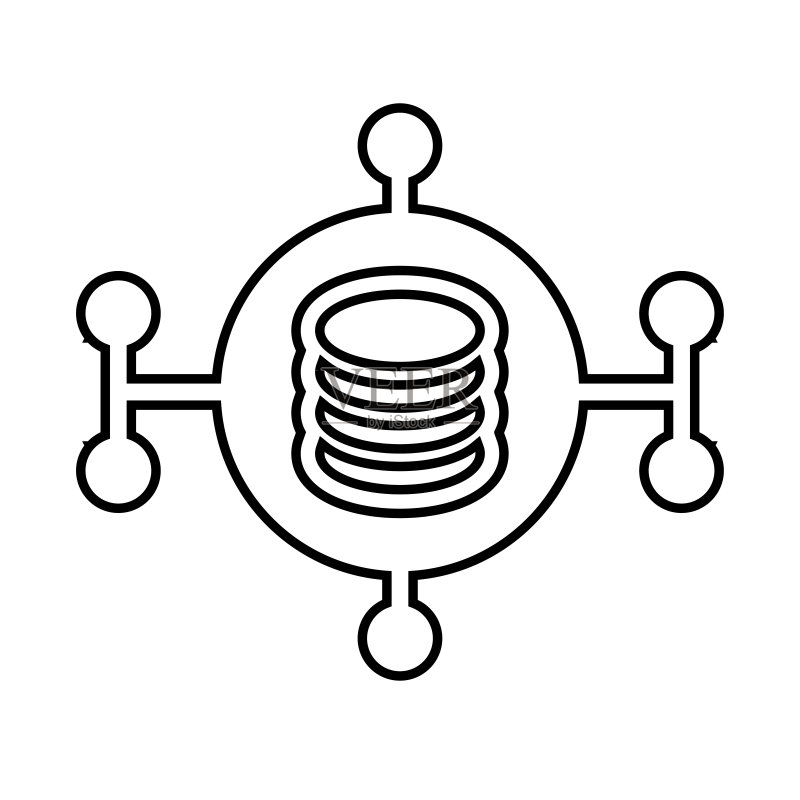 复杂大数据轮廓图标矢量素材图标素材