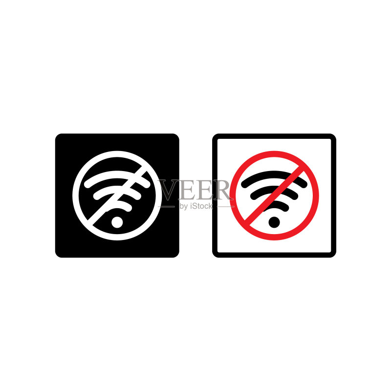 无WiFi图标,无信号图标图标素材