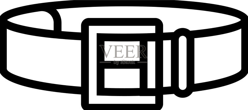 腰带服装配饰线条图标图标素材