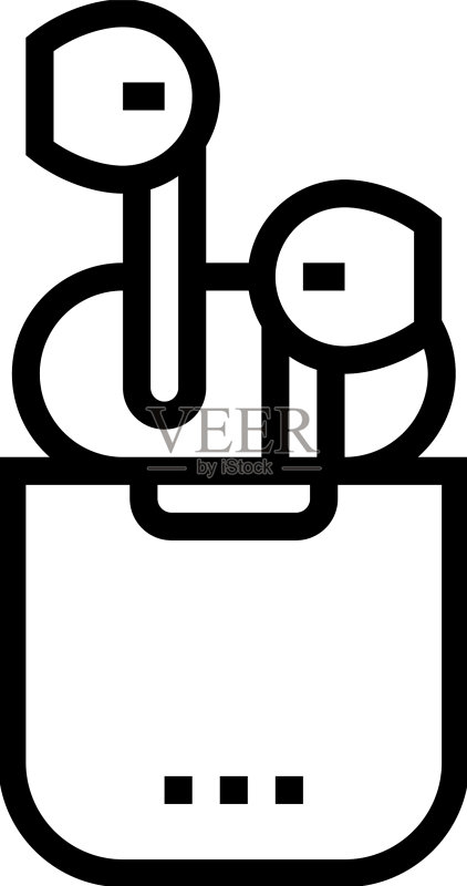 无线耳机线条图标图标素材