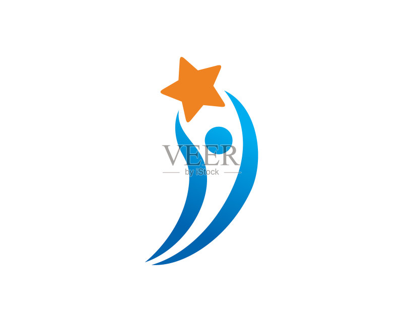 星星标志模板设计徽章图标素材
