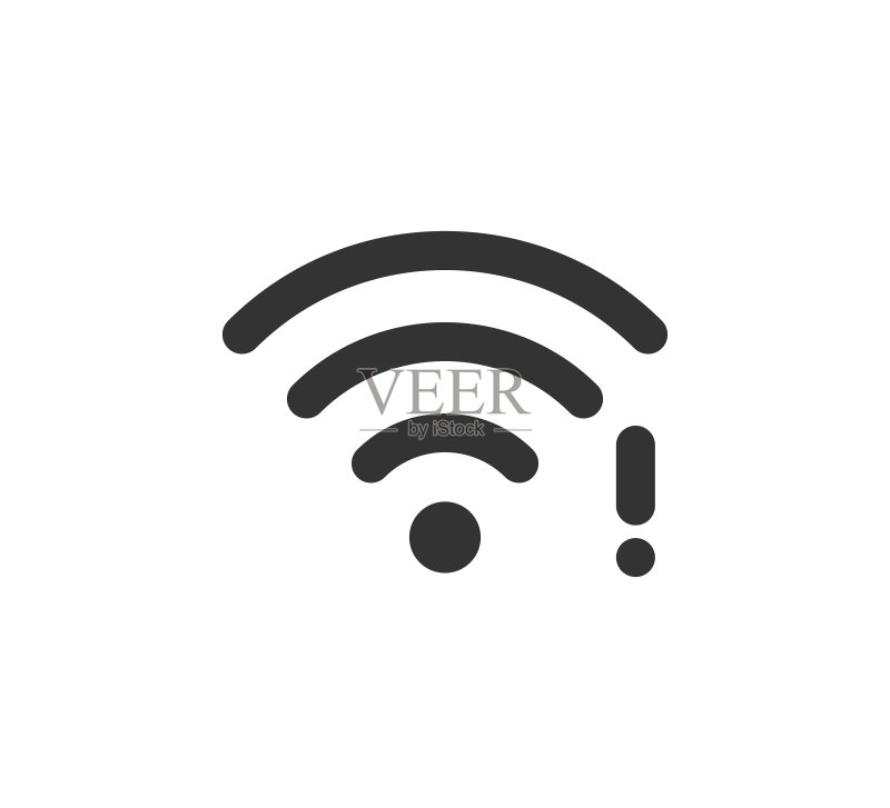 无线网络信号干扰提示图标图标素材