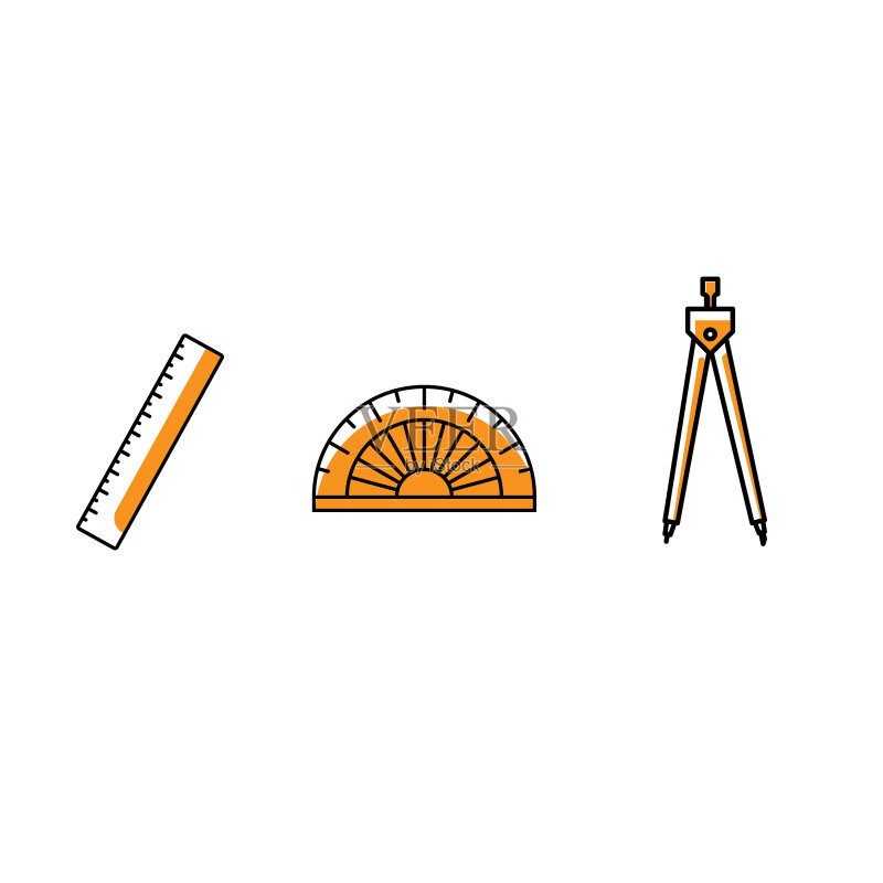 logo符号图标标尺合集图标素材