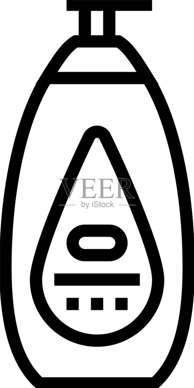 婴儿润肤露化妆品系列图标图标素材
