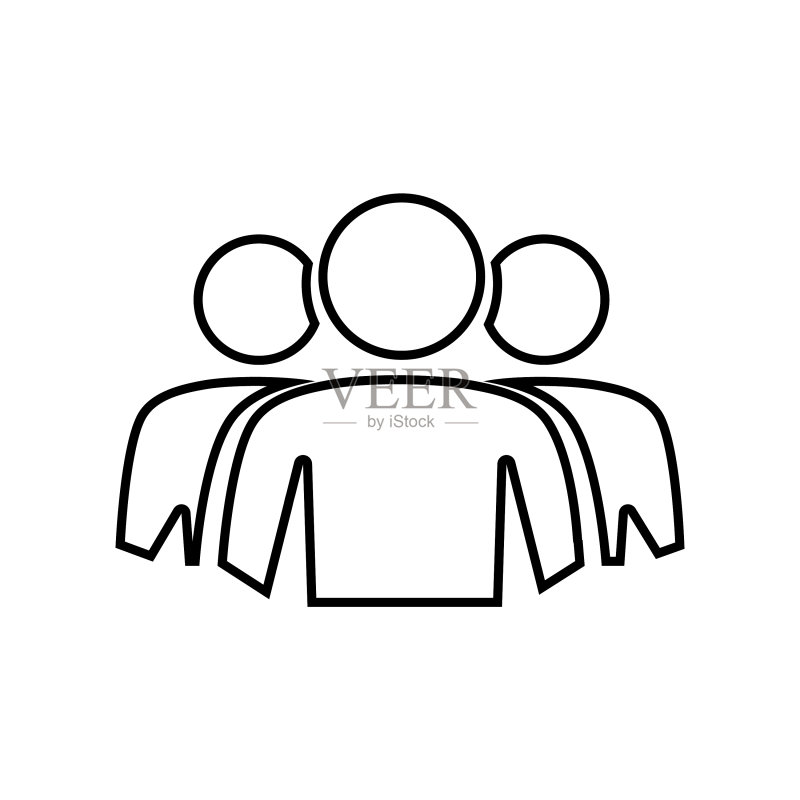 用户群组管理业务团队合作图标图标素材