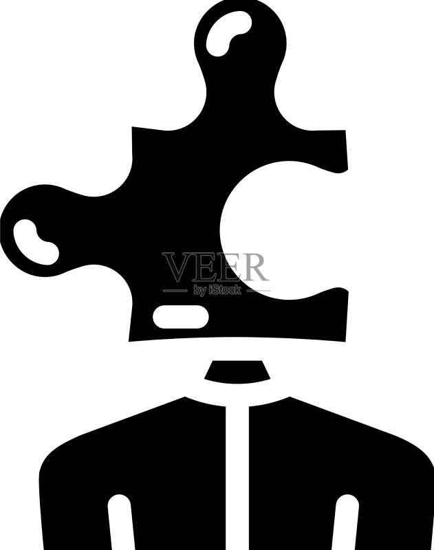 解决商业问题的拼图glyph图标图标素材