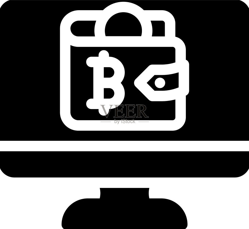 加密货币数字钱包标志图标图标素材