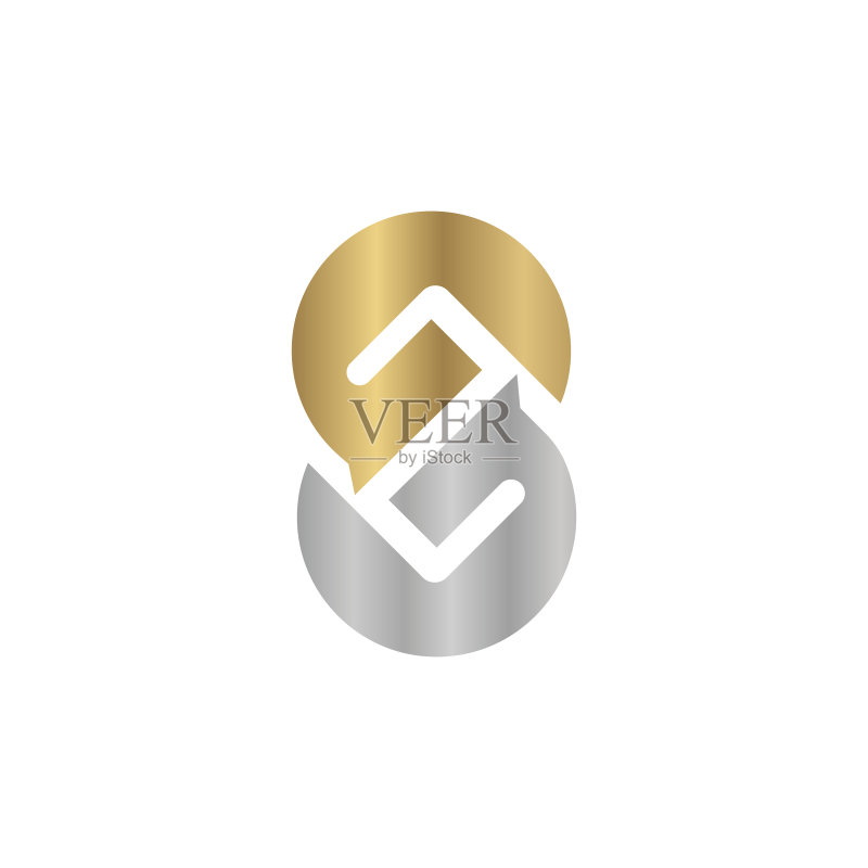 字母首字母标志SZ ZS Z和S图标素材