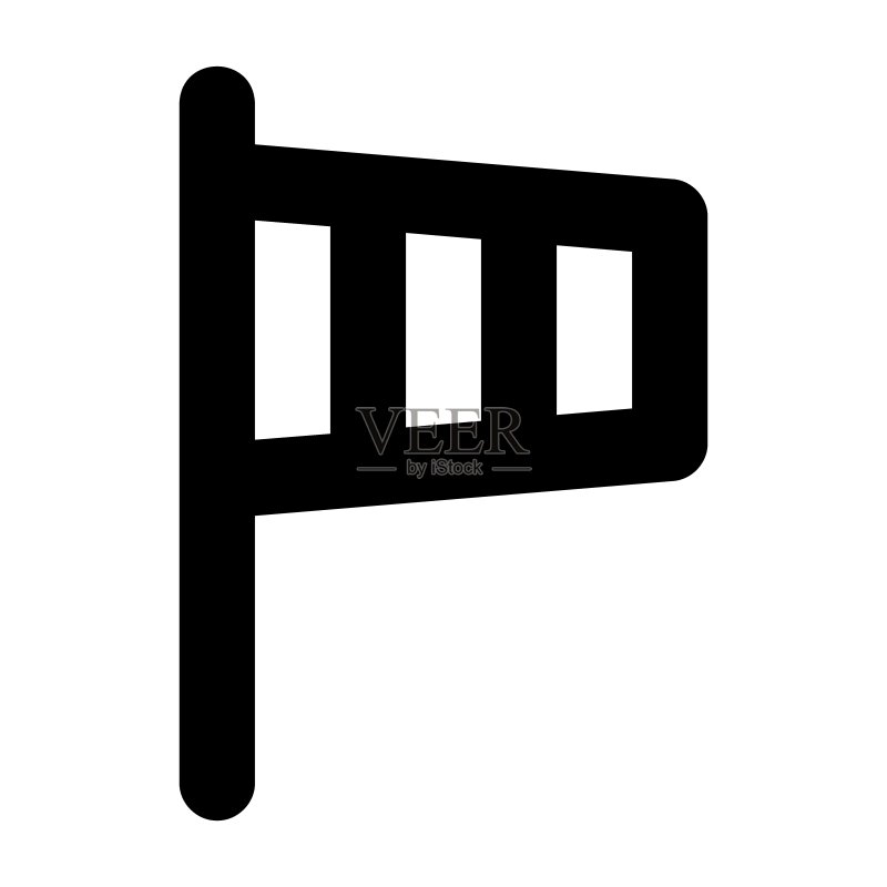 风向标图标。机场图标元素,适用于移动概念和Web应用。矢量EPS 10图标素材