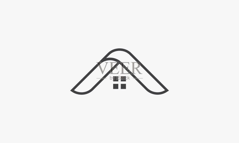 房屋屋顶轮廓图标图标素材