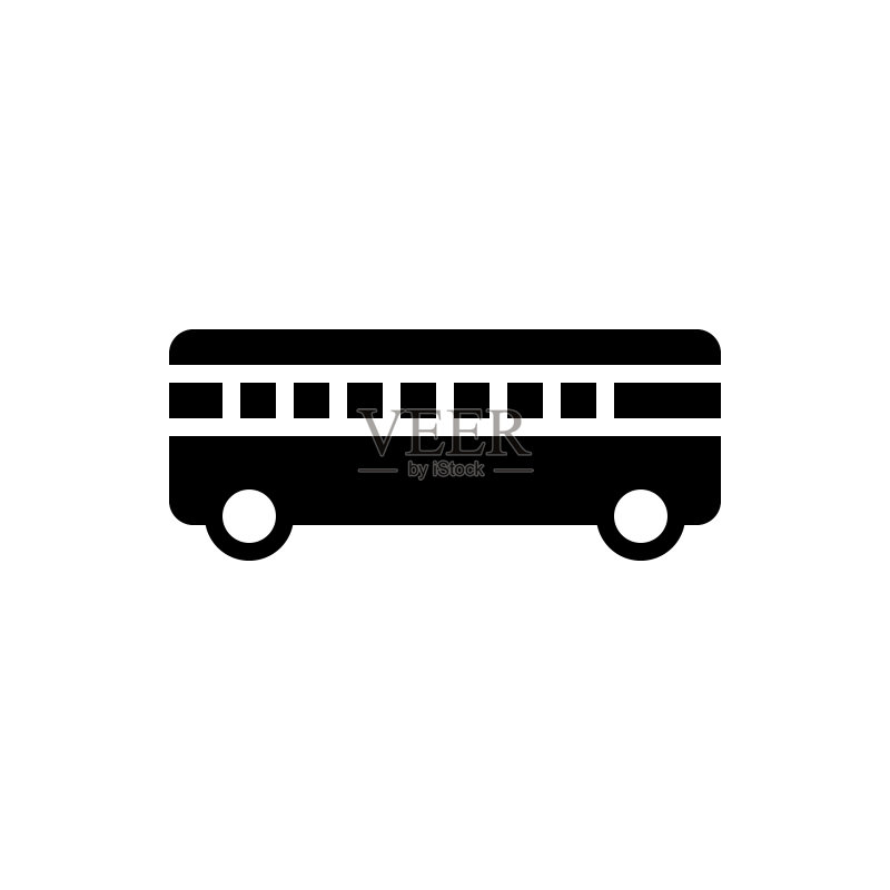 公交车交通图标图标素材