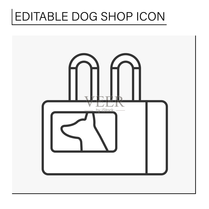 宠物店线性图标图标素材