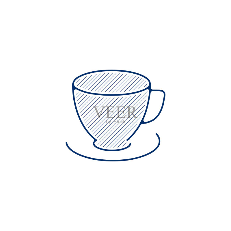 咖啡杯线条图标图标素材
